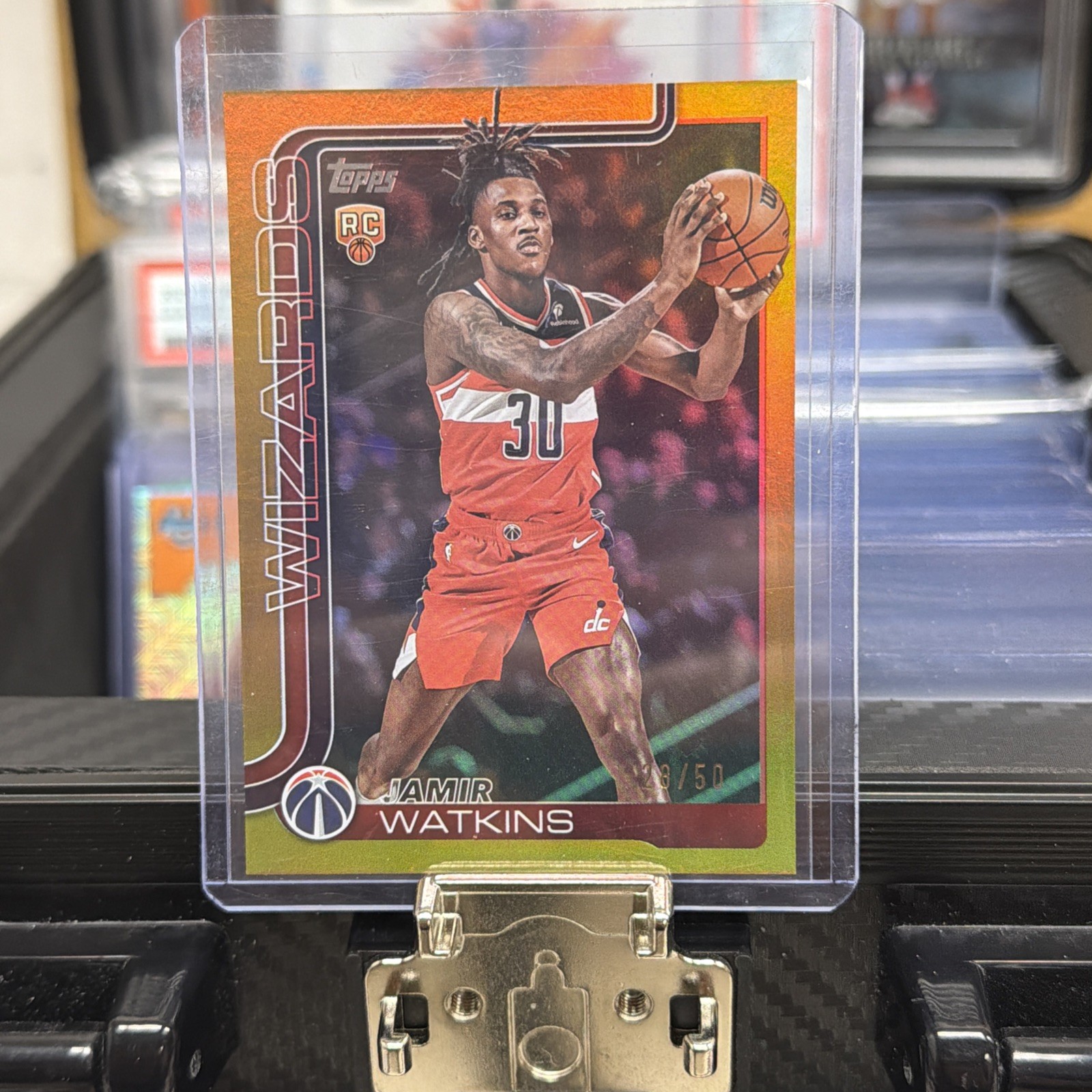 2025-26 Jamie Watkins Topps Basketball Gold Foil /5 Rookie Wizards