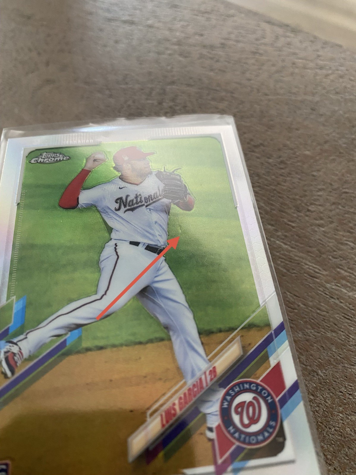 2021 Topps Chrome Luis Garcia #189 Refractor (RC) SEE DESCRIPTION