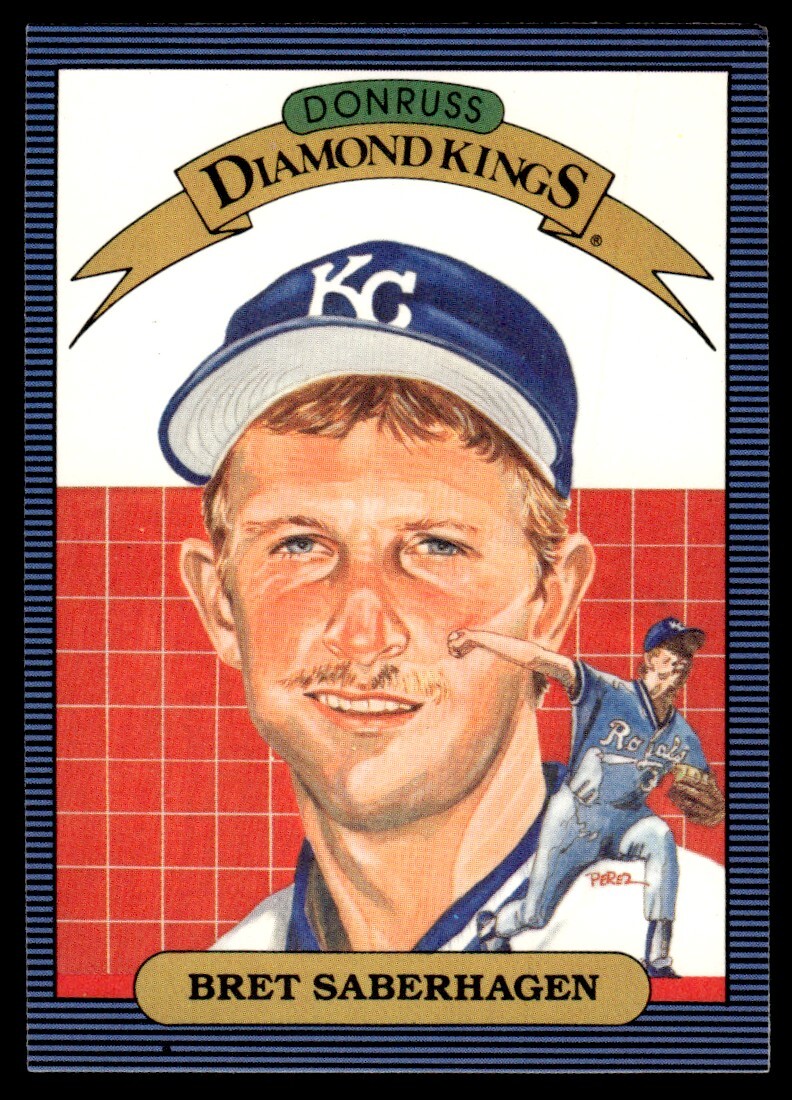1986 Donruss Diamond Kings Bret Saberhagen #11
