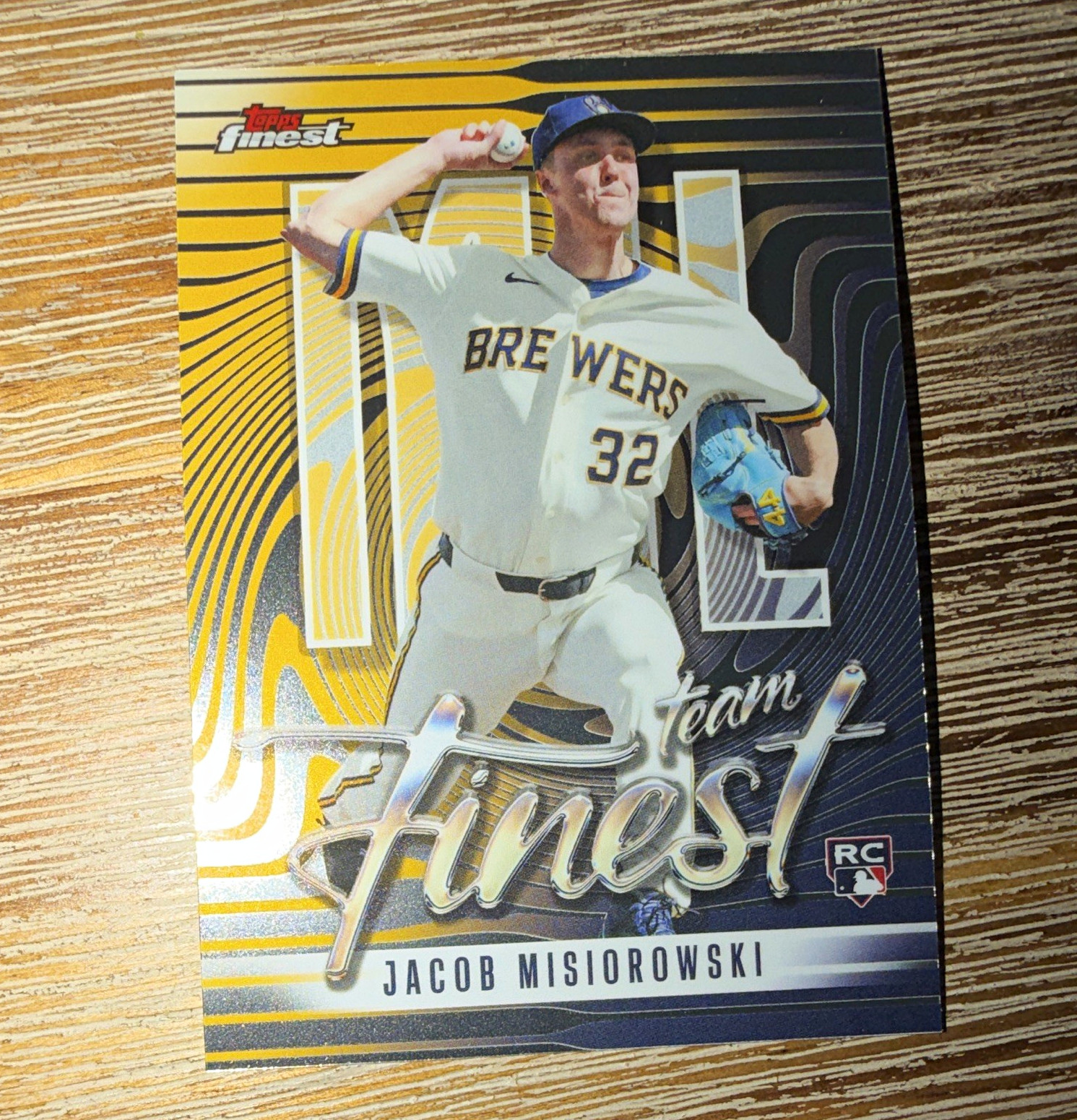Topps Finest 2026 Team Finest RC Jacob Misiorowski #TF-24 Brewers