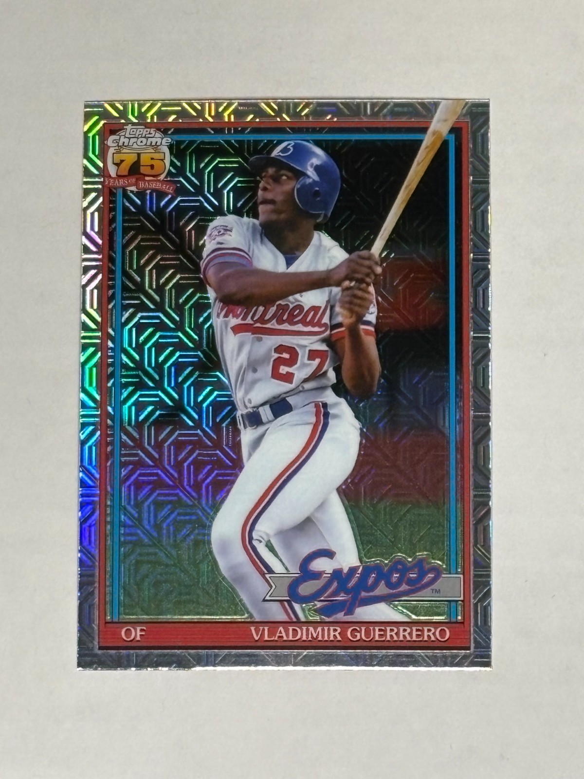 2026 Topps Series 1 Vladimir Guerrero Chrome Silver Pack Refractor #91C-9 Expos