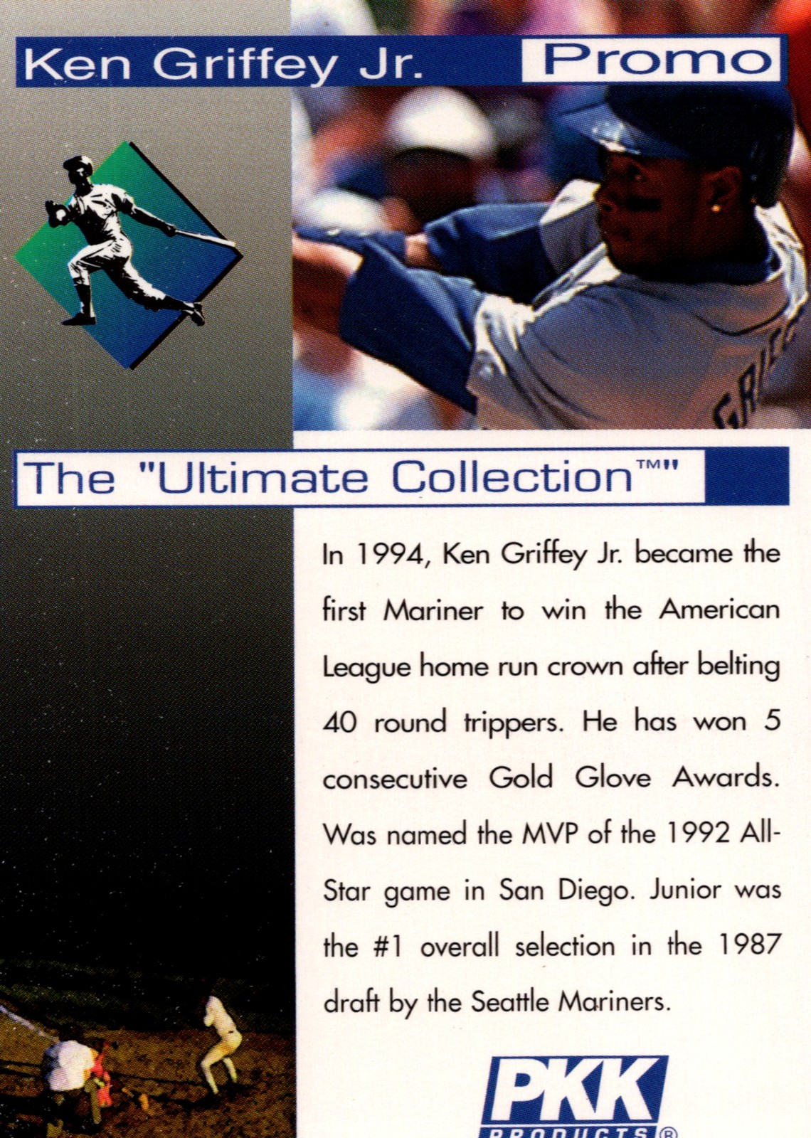 1995 PKK Products Ken Griffey Jr. #PROMO Ken Griffey Jr. Promo