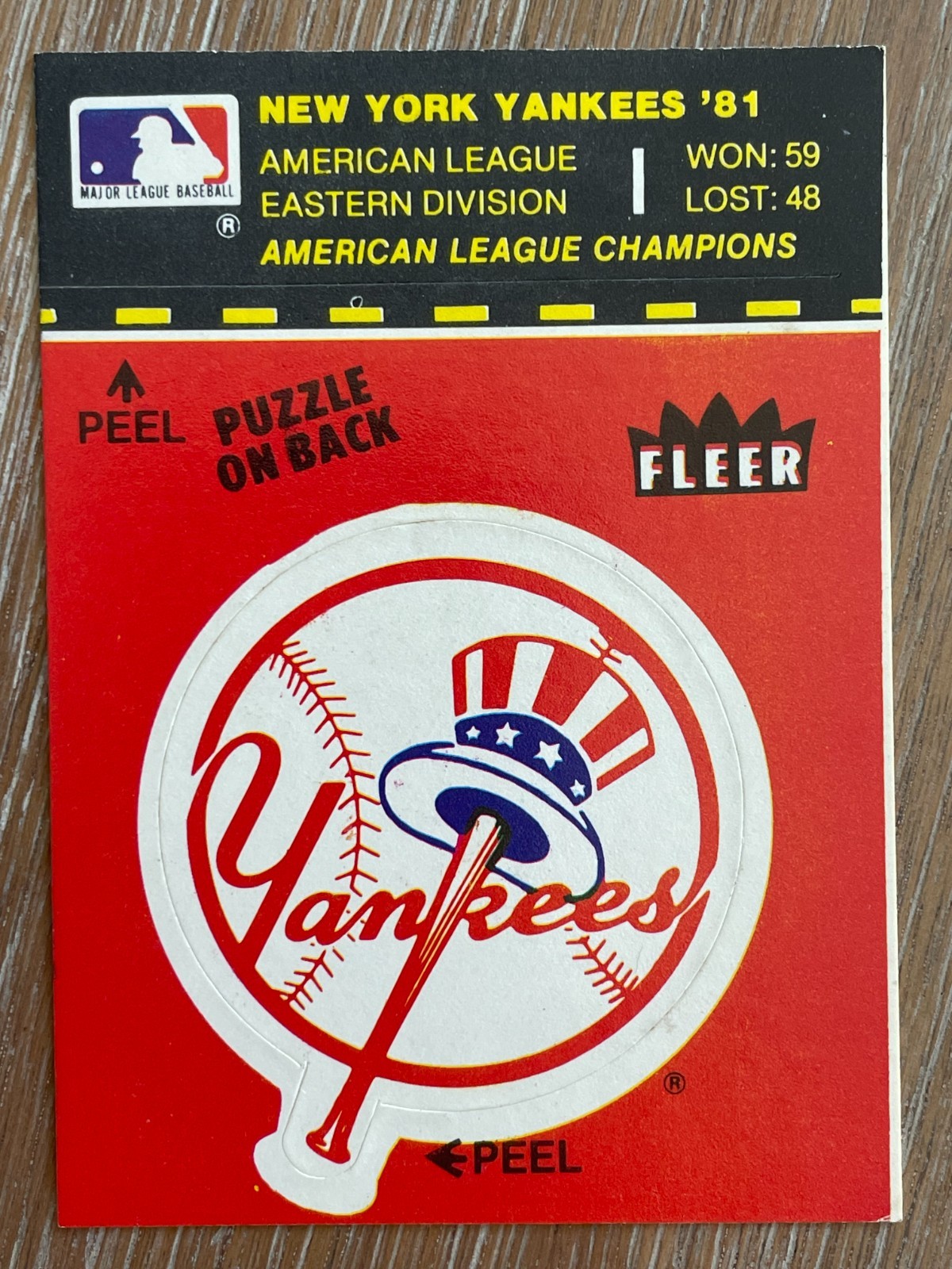 1982 Fleer MLB Team Stickers – You Pick