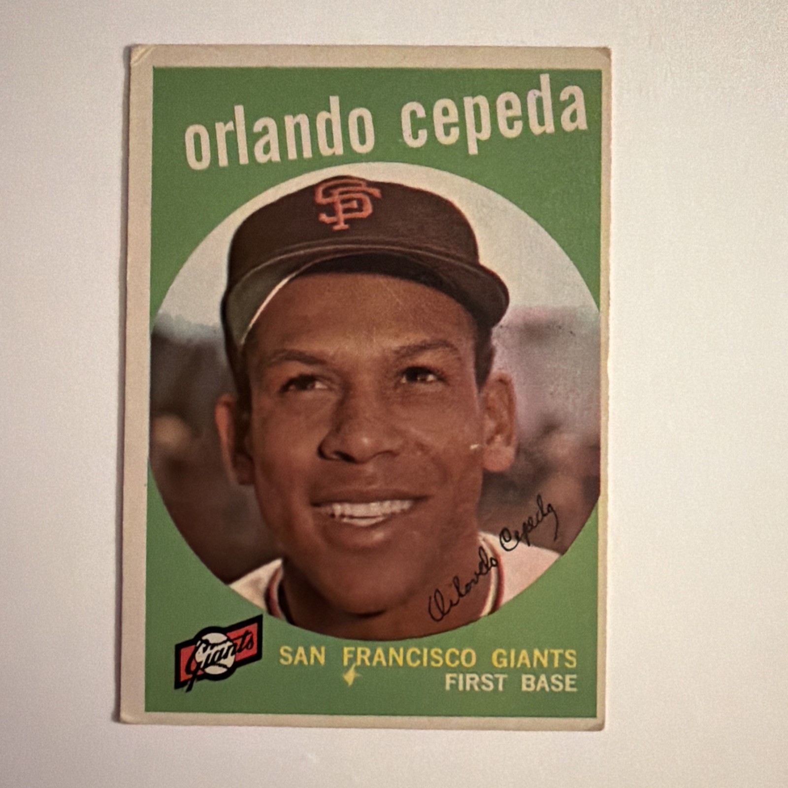 1959 Topps ORLANDO CEPEDA San Francisco Giants #390 EX