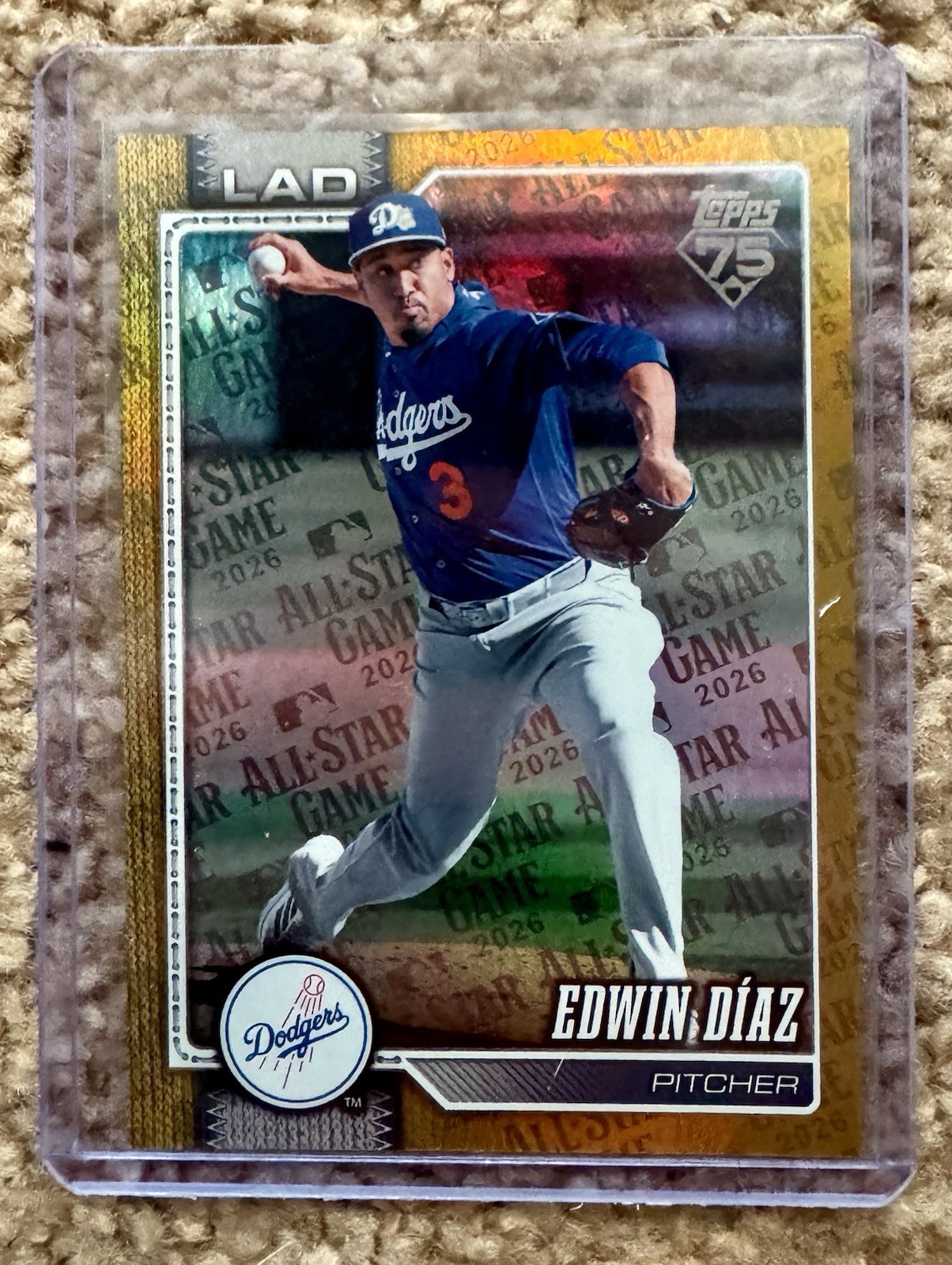 2026 Topps Series 2 Edwin Diaz #506 Gold All Star Game /50 Los Angeles Dodgers