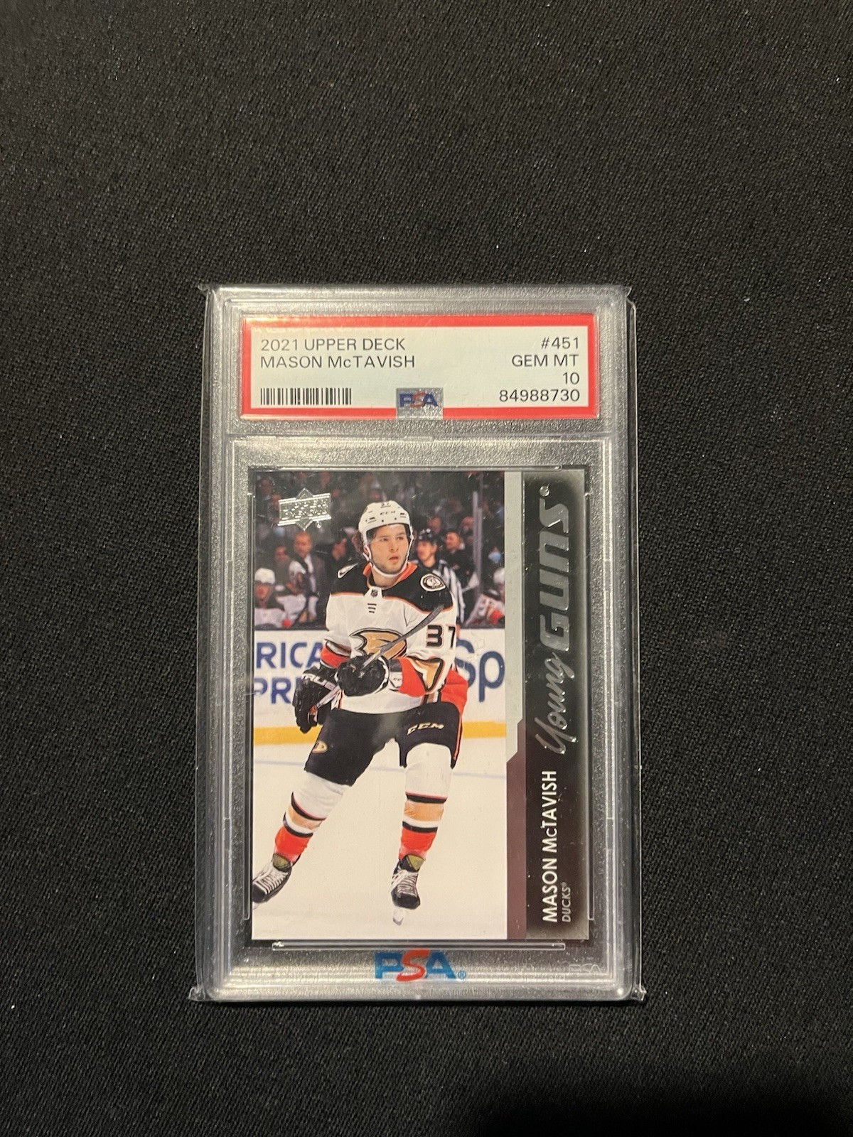 2021-22 Upper Deck Mason McTavish Rookie Young Guns RC #451 Ducks PSA 10