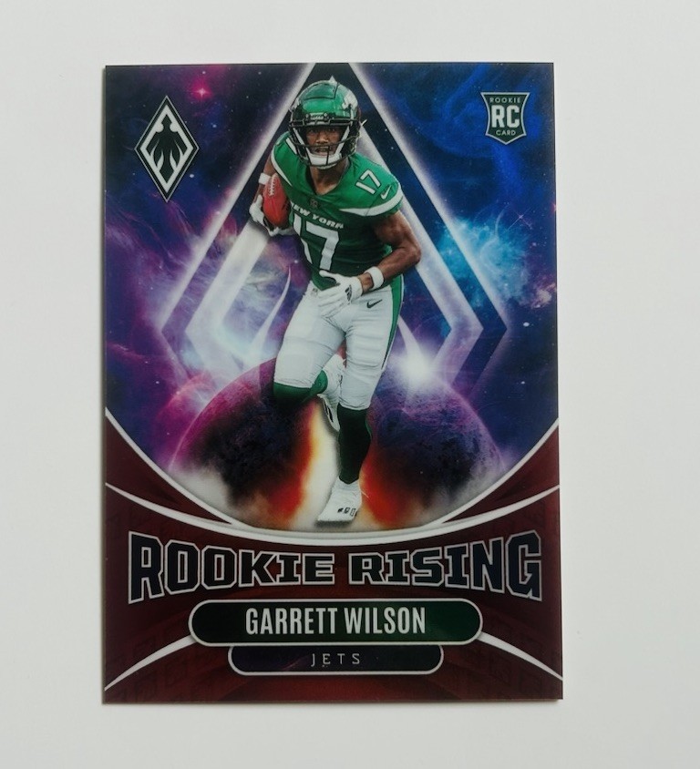 2022 Phoenix GARETT WILSON Rookie Rising RED RC d/199 NEW YORK JETS*NM
