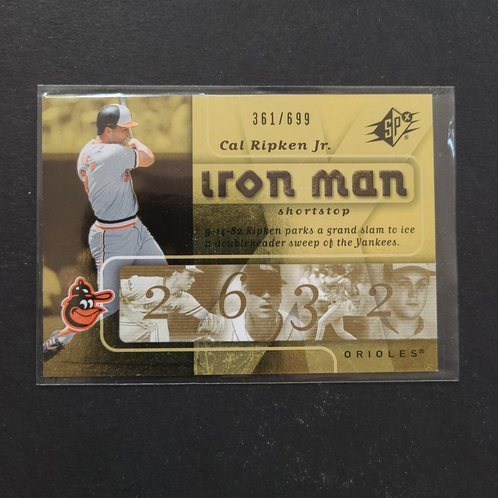 2007 Upper Deck SPx Cal Ripken Jr. Iron Man Insert Card Singles SN /699 – U Pick