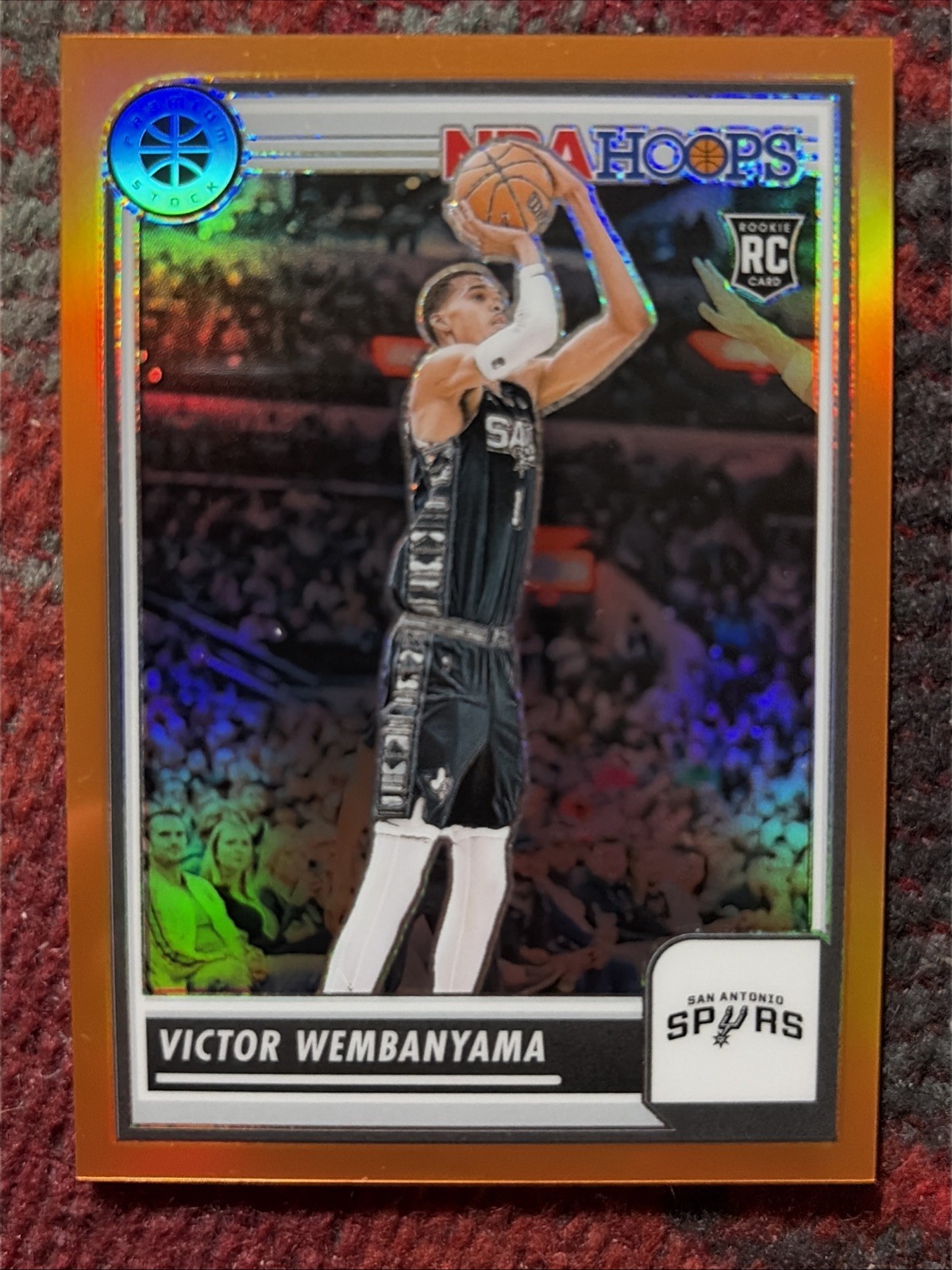 2023-24 Panini Premium Stock Victor Wembanyama /299 Orange ROOKIE. MUST GRADE!