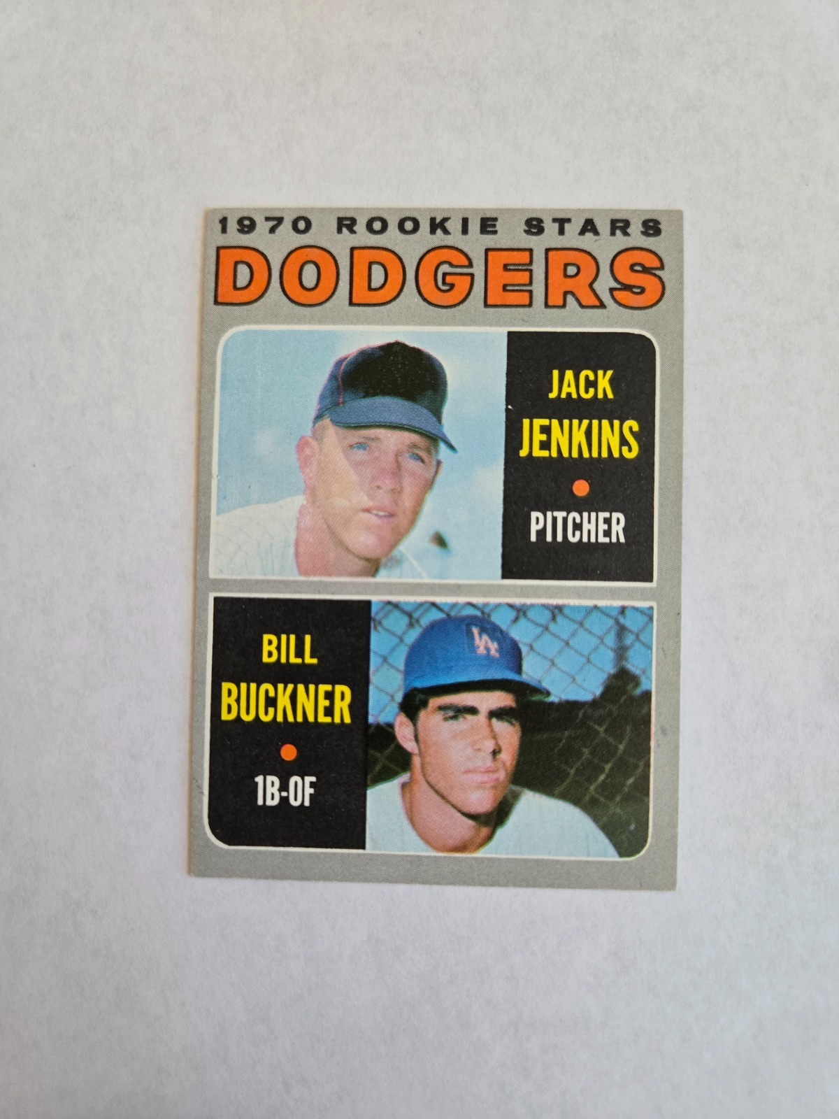 LOS ANGELES DODGERS ROOKIE STARS 1970 TOPPS BASEBALL CARD #286 BILL BUCKNER