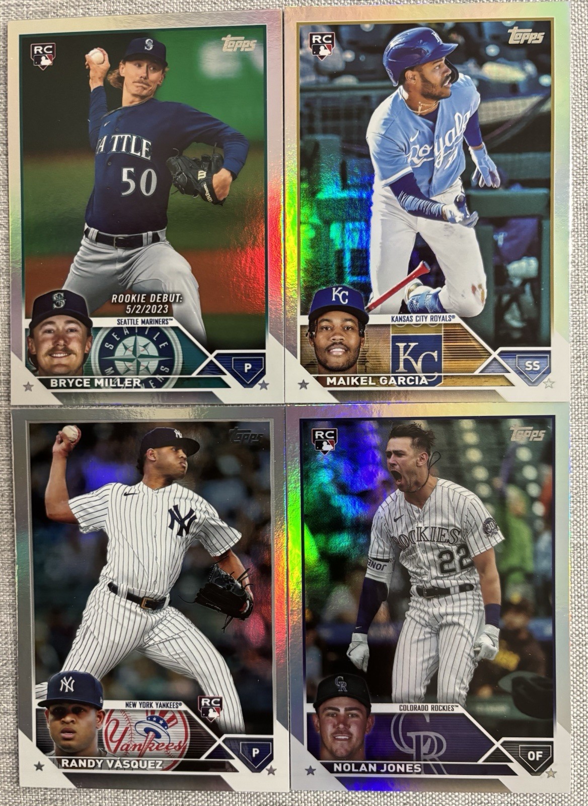 2023 Topps Rainbow Foil Series 1 + 2 + Update You Pick Complete Your Set