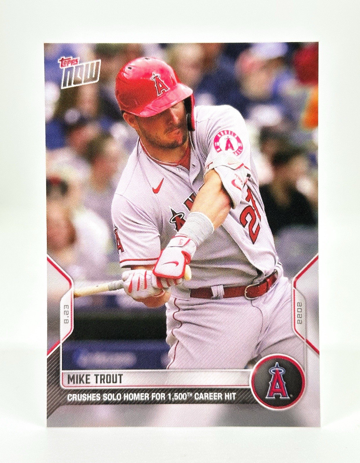 2022 Topps Now #764 MIKE TROUT 1,500th Career Hit