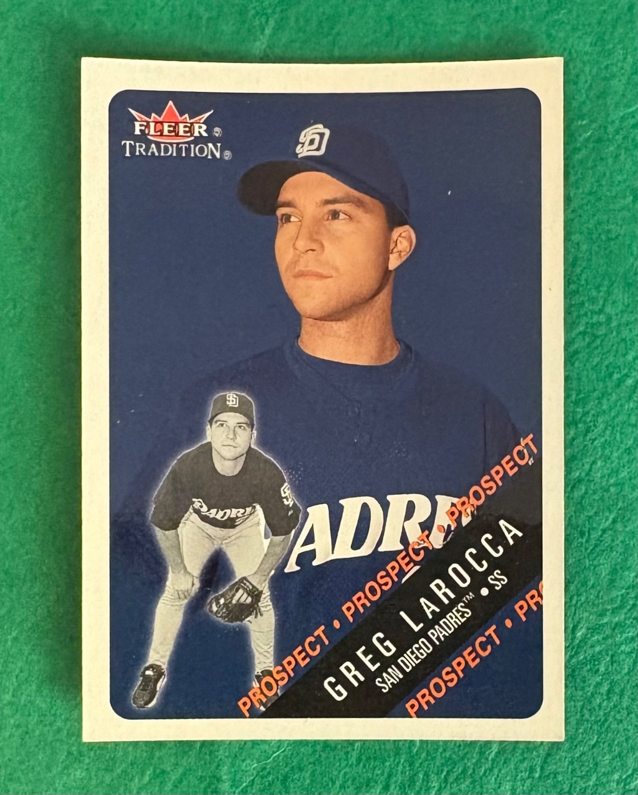 2000 Fleer Tradition Glossy – Greg LaRocca – #487 – Padres – Rookie Card – NrMt+