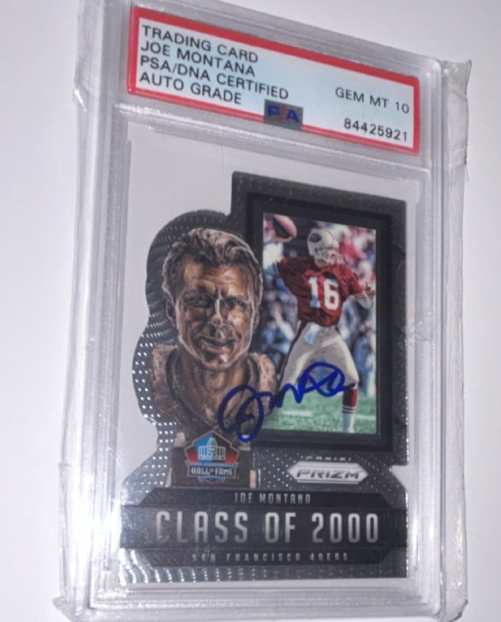 Panini 2015 Prizm Joe Montana #HOF Auto / PSA 10 pop 1 🔥🔥