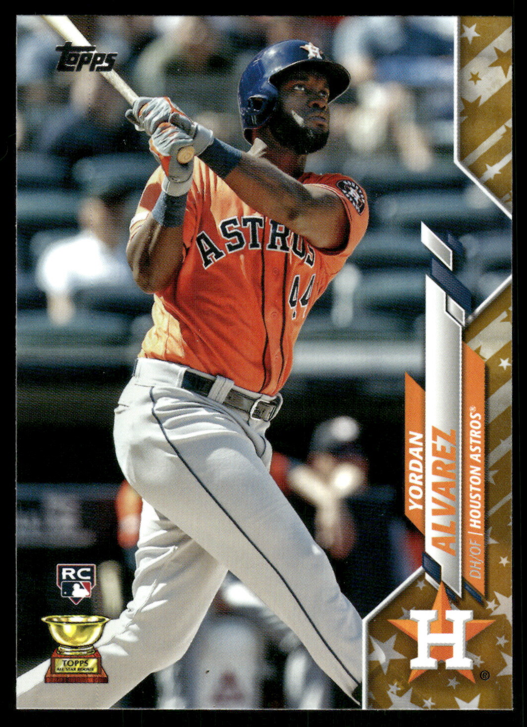2020 Topps Yordan Alvarez Gold Stars #276 Rookie Card (RC)