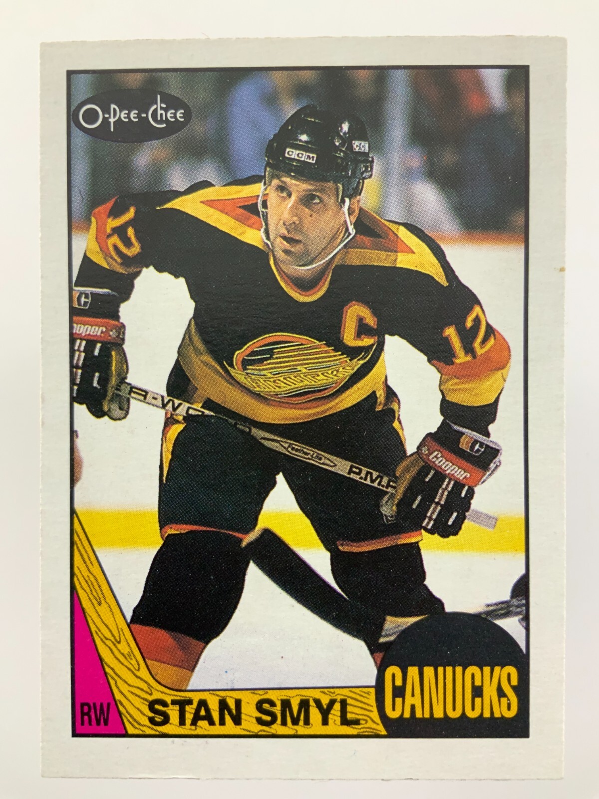 1987-88 Stan Smyl Vancouver Canucks 4 OPC O-Pee-Chee Hockey Card CC043