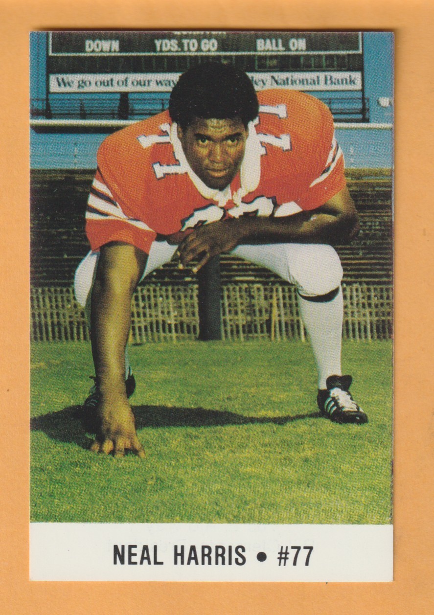 Neal Harris Arizona Wildcats 1980 Police Card Mount Holly New Jersey