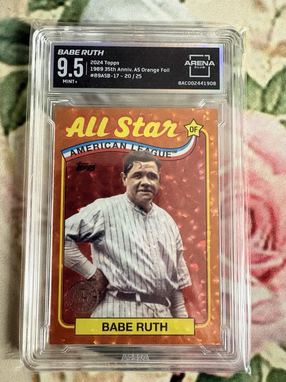 2024 Topps Series 2 – 1989 Topps Baseball All-Stars Foilboard Babe Ruth /25