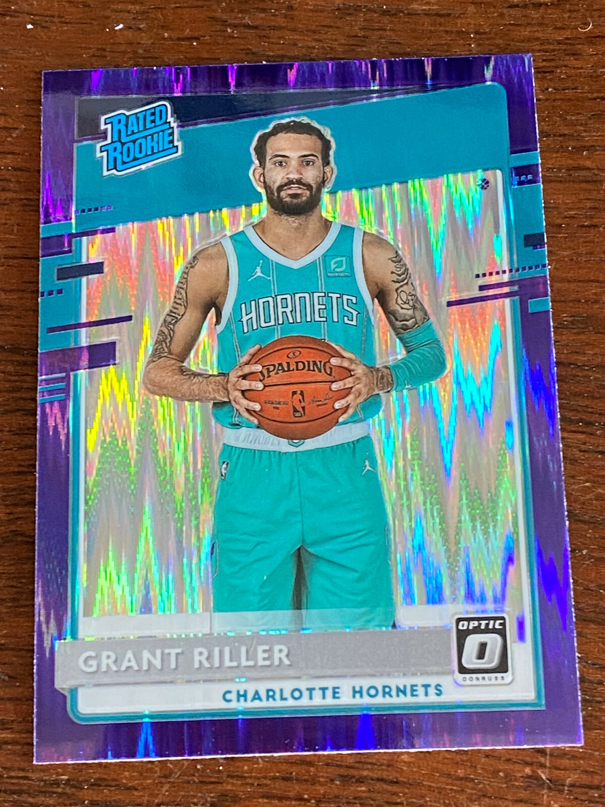 2020-21 Panini Optic Purple Shock Parallel Charlotte Hornets Grant Riller #200
