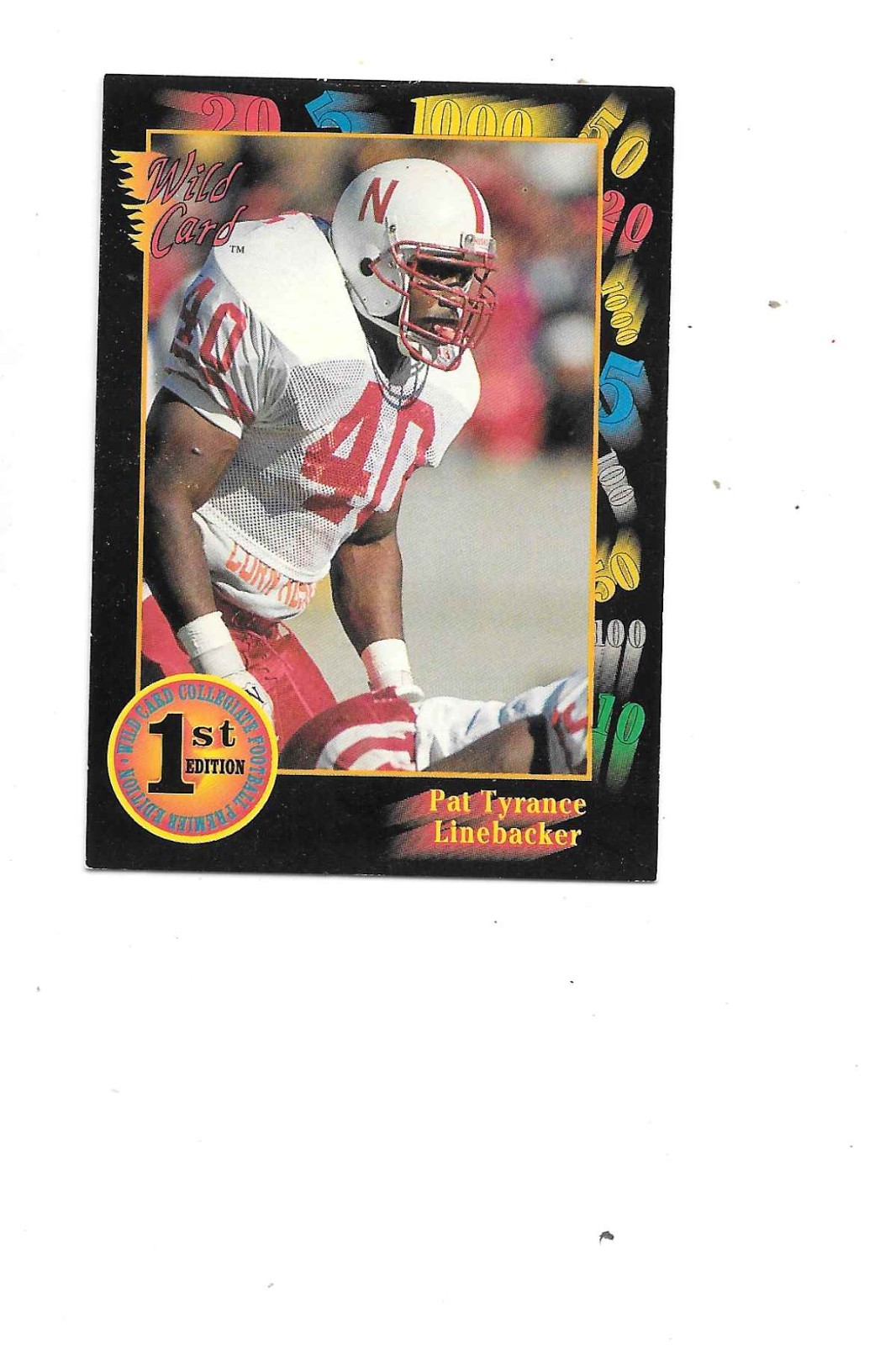 1991 Wild Card Draft Football card singles NM You Choose