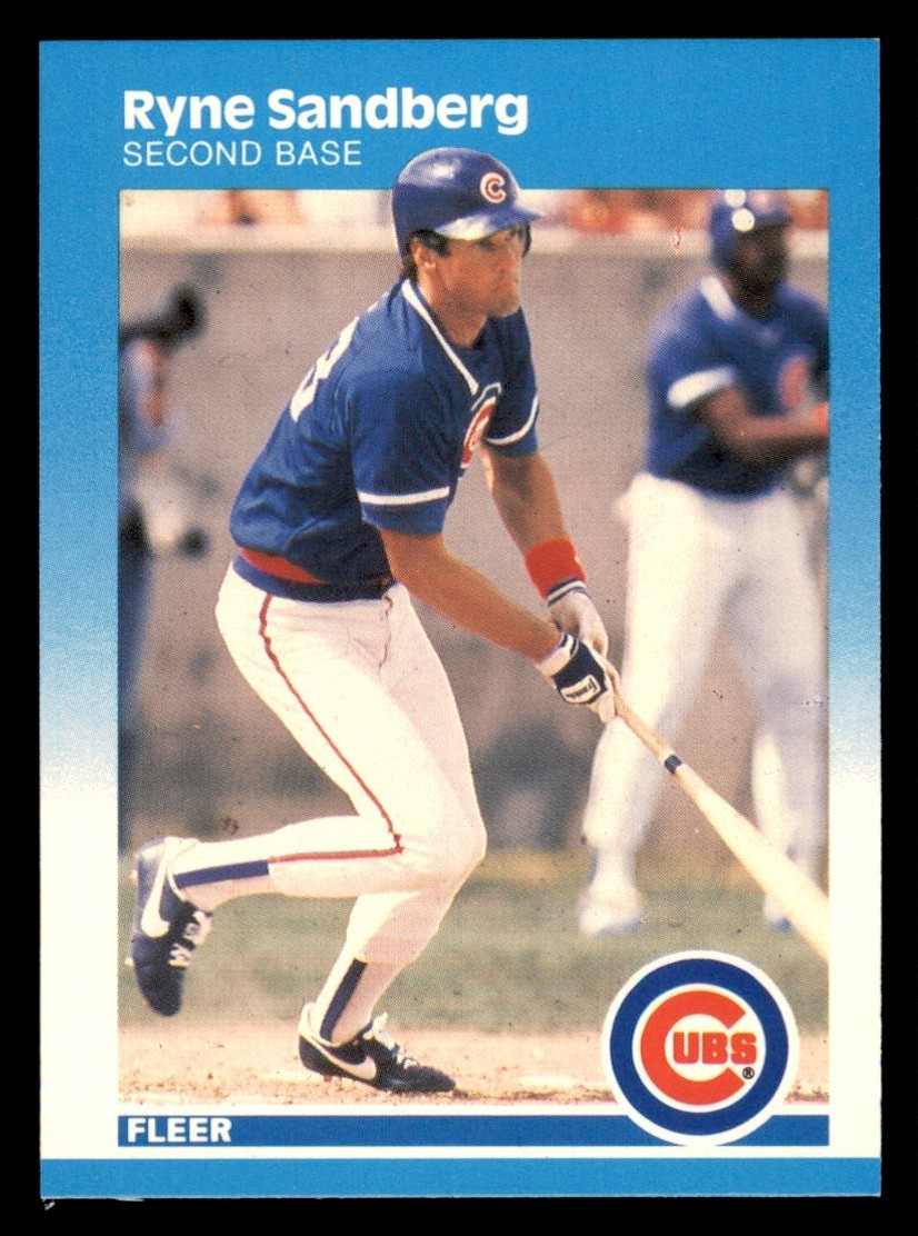 1987 Fleer Glossy #572 Ryne Sandberg
