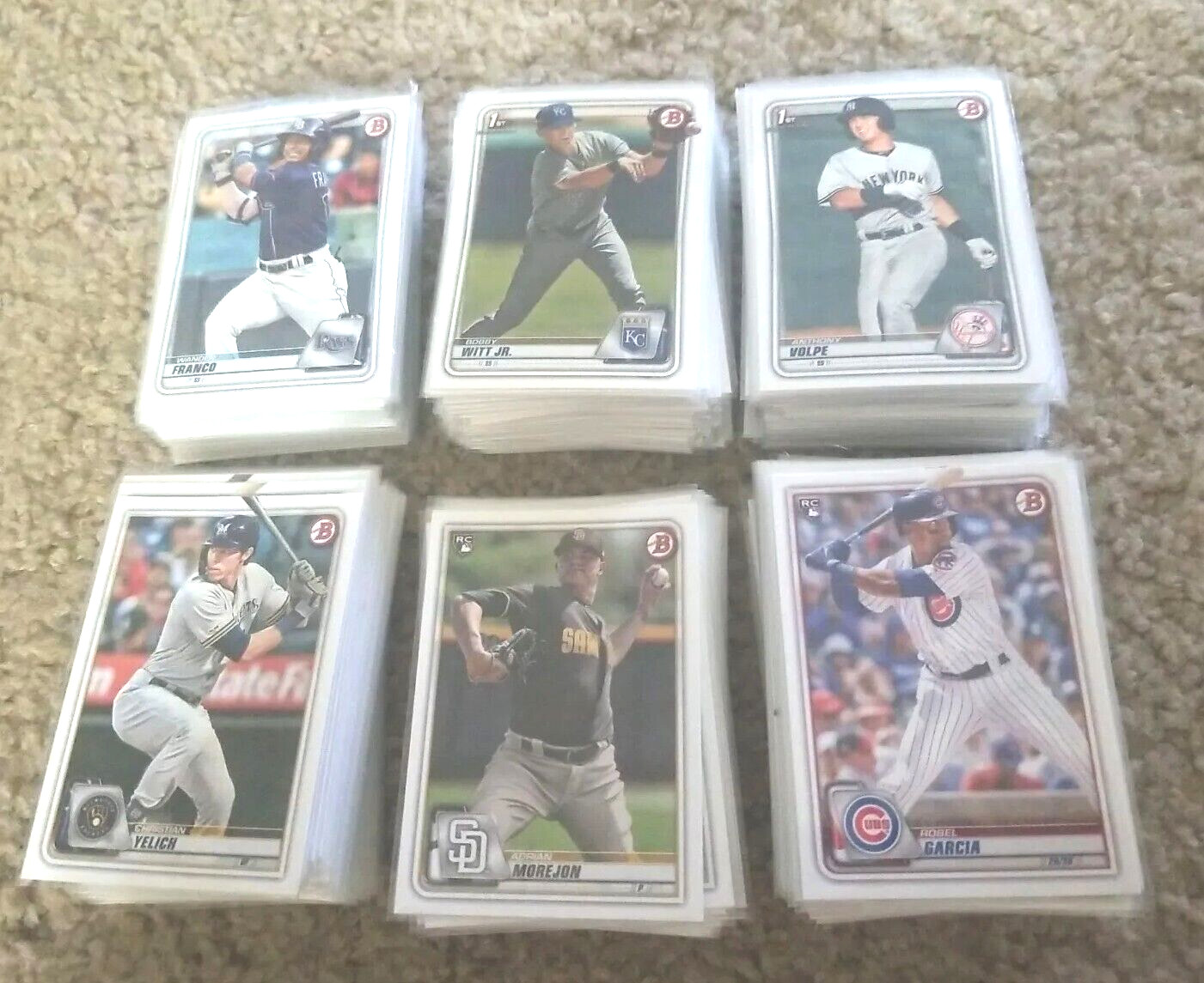 2020 BOWMAN PROSPECT SET BP1-BP150 (250-CARD COMPLETE PROSPECT/VET) VOLPE/WITT