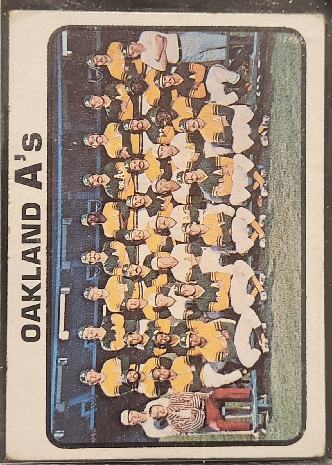 1973 Topps Baseball Oakland A’s #500 Team Records MLB Vida Blue Reggie Jackson