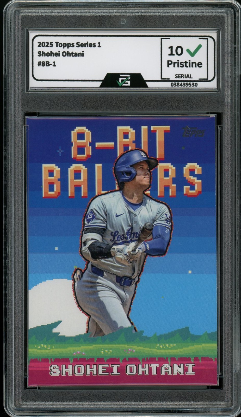 2025 Topps Series 1 Shohei Ohtani 8-Bit Ballers Graded 10 Gem Mint 8B-1