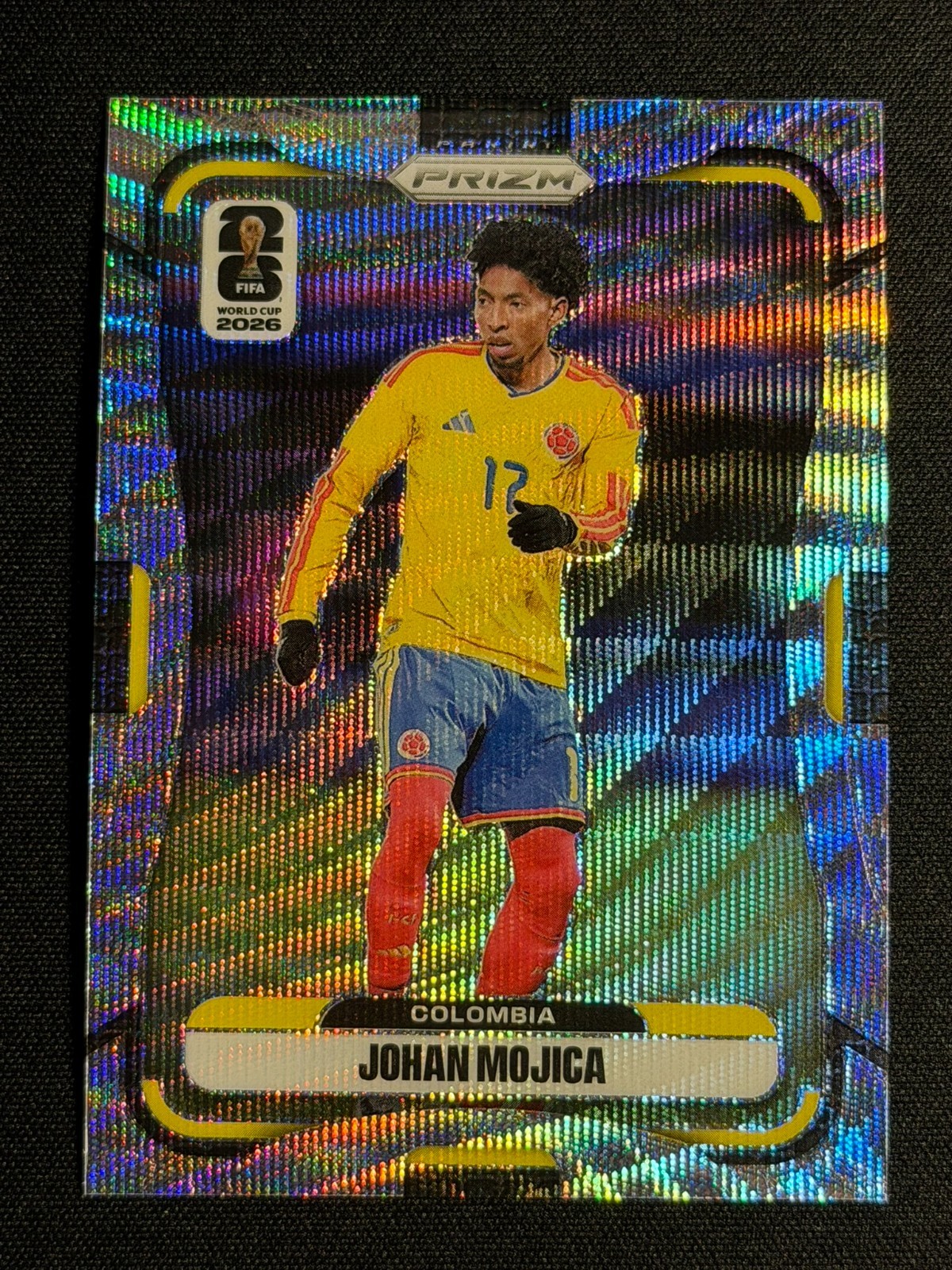 2026 Panini Prizm FIFA World Cup Johan Mojica Wave No. 188 Colombia