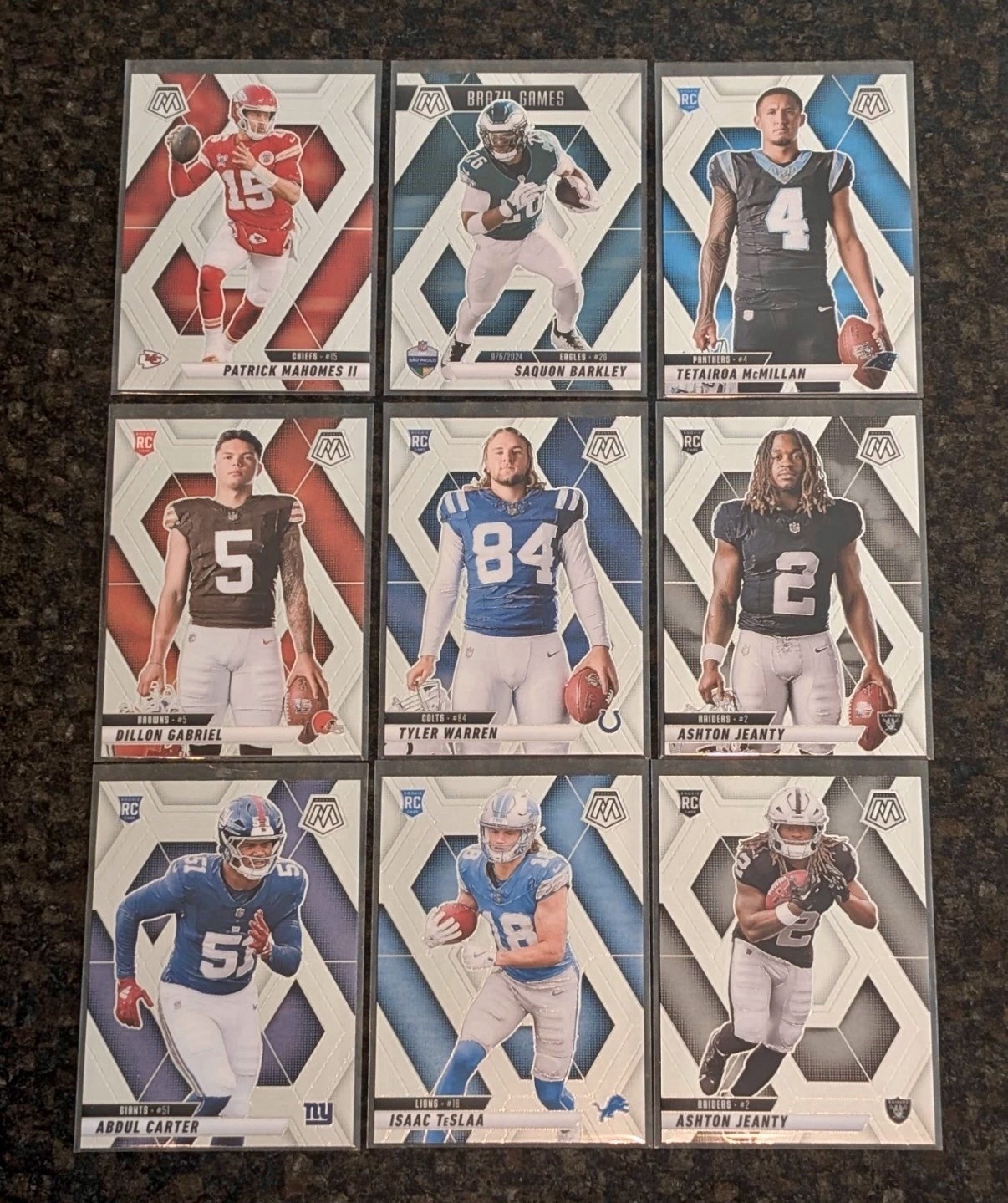 2025 Panini Mosaic Football Rookie Cards (PICK YOUR OWN/COMPLETE YOUR SET)