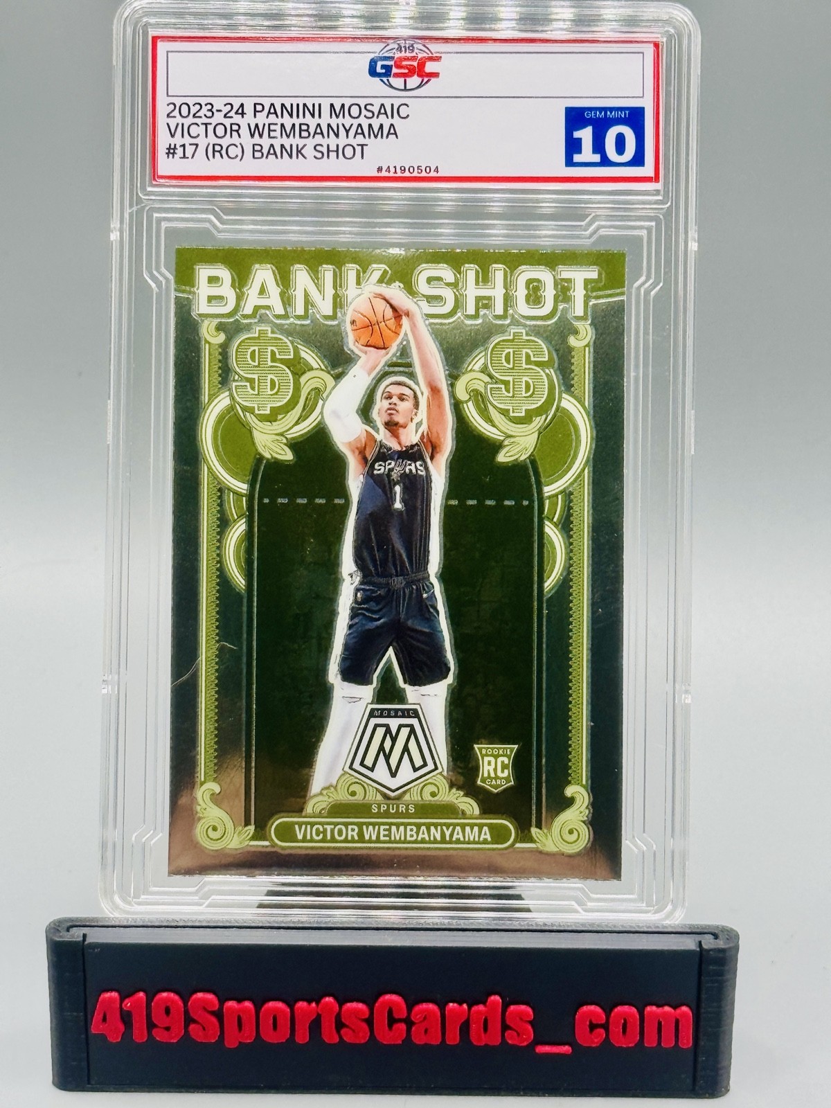 2023-24 Panini Mosaic – Bank Shot Victor Wembanyama #17 (RC)