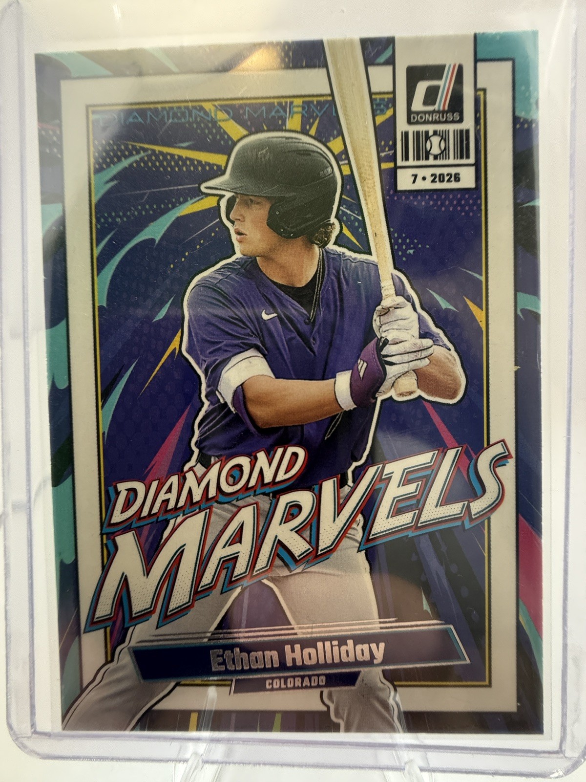 Ethan Holliday Diamond Marvels Prospect Rookie RC 2026 Donruss Card #4 Rockies