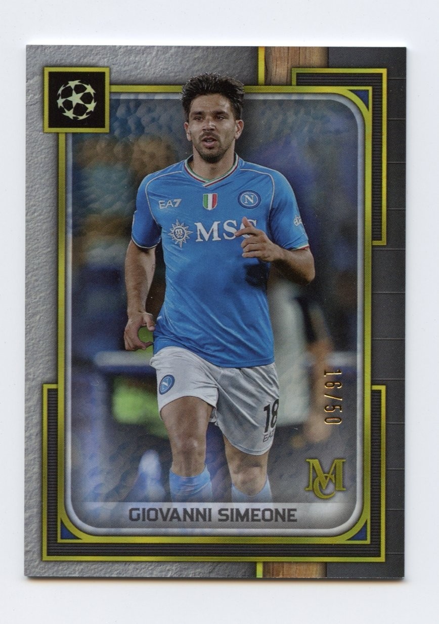 2022-23 Topps Museum Collection Napoli Giovanni Simeone /50