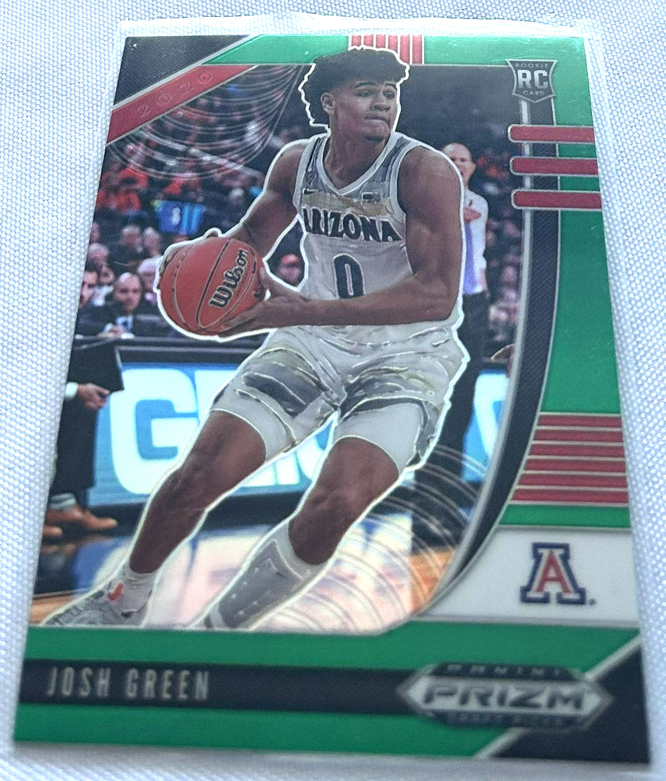 2020-21 Prizm Draft Basketball Josh Green Arizona Wildcats Green Prizm Rookie 21