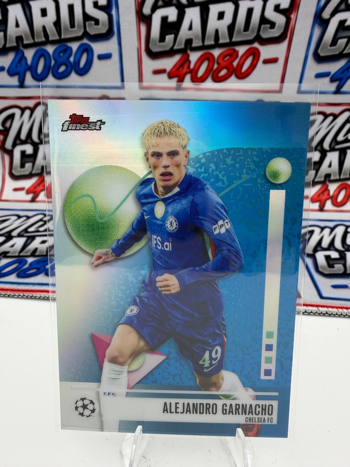 Alejandro Garnacho 2025-26 Finest UEFA Club #84 Refractor Chelsea FC