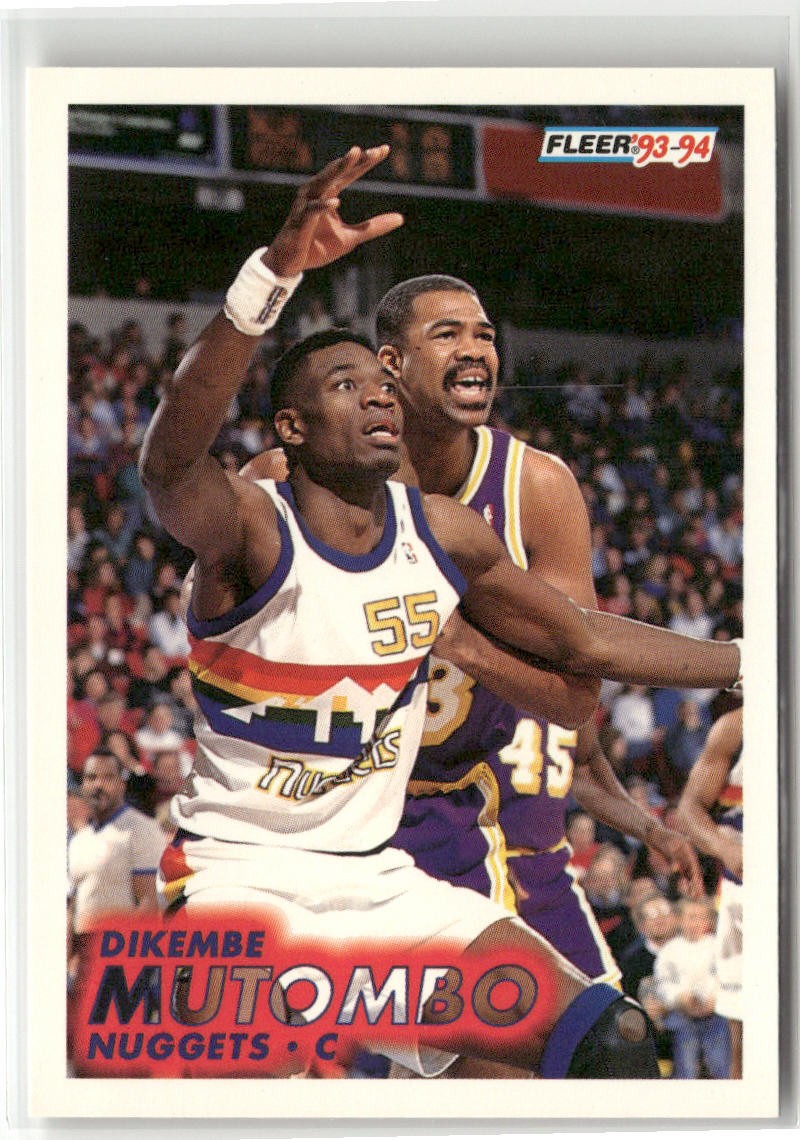 1993-94 FLEER #54 DIKEMBE MUTOMBO DENVER NUGGETS