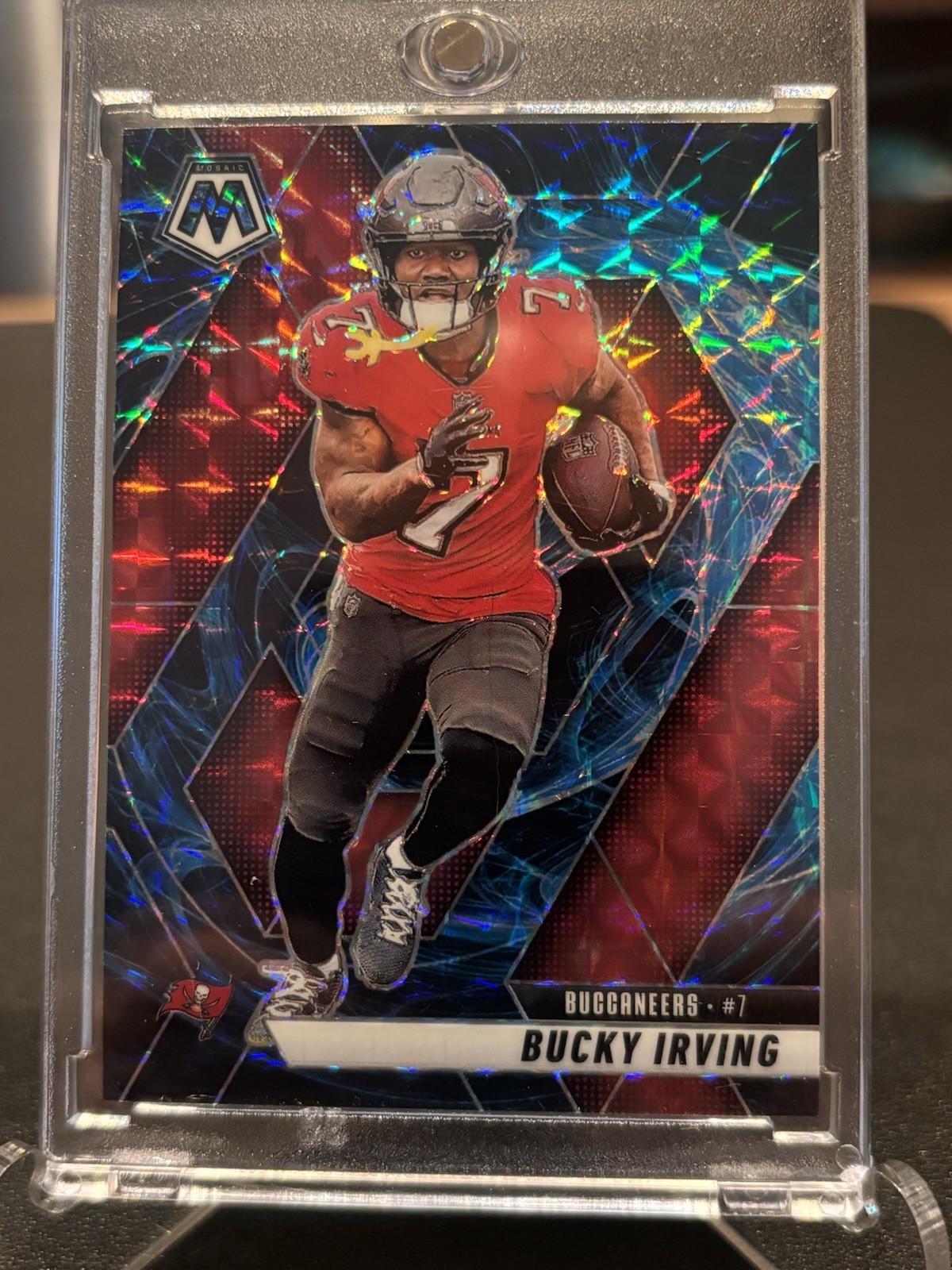 2025 Bucky Irving Panini Mosaic – #99 Genesis Mosaic Prizm Bucs Buccaneers