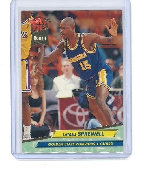 Latrell Sprewell 1992-93 Ultra #266 Rookie RC