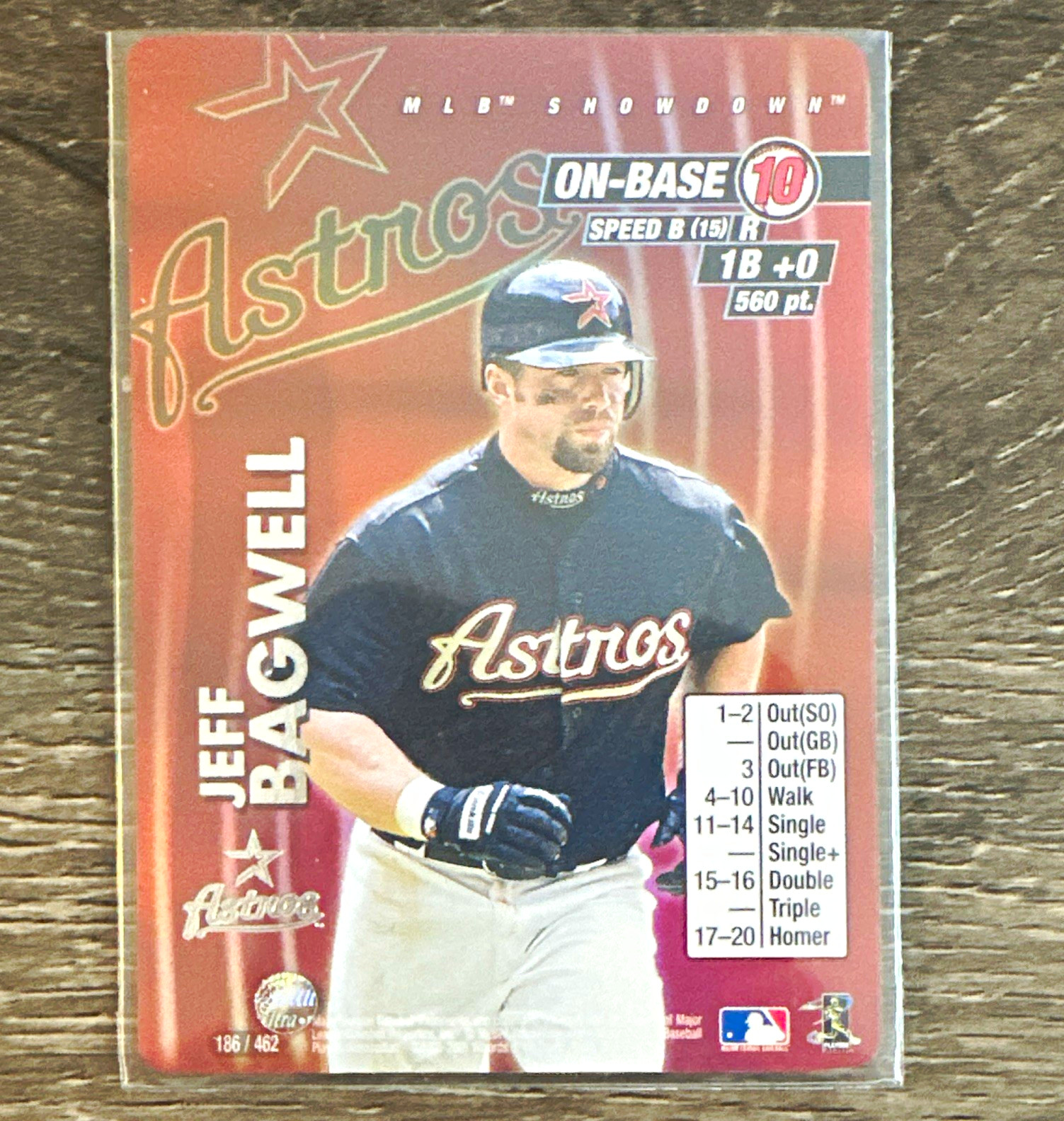 Wizards of the Coast 2001 MLB Showdown Foil Jeff Bagwell Astros #186/462