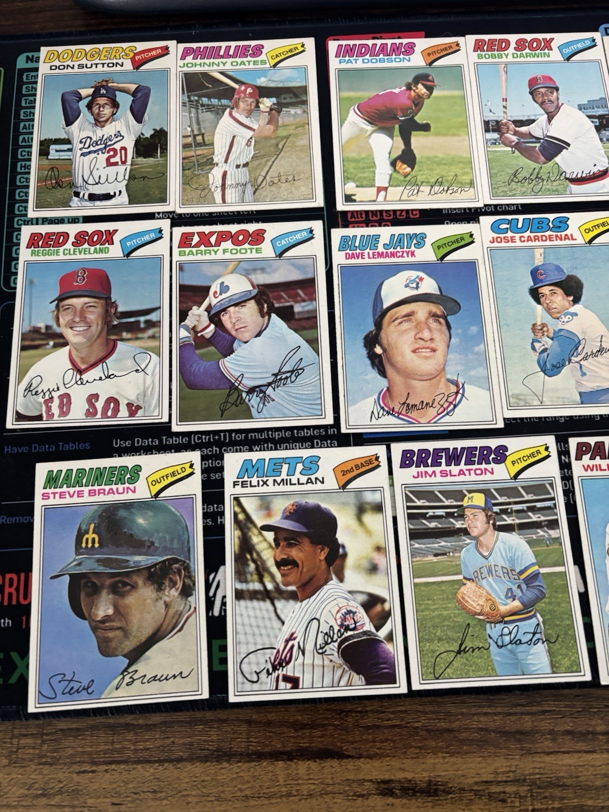 1977 Topps Baseball U-Pick #541-660 VGEX+ Free Shipping on 3+ Cards!