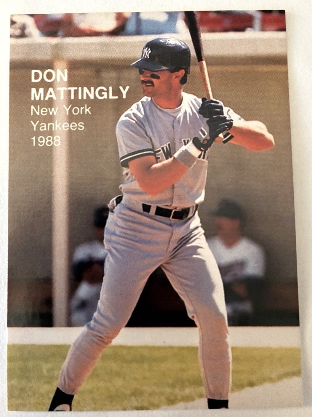 1988 Unbranded #6/6 Don Mattingly Oddball, Near Mint Condition