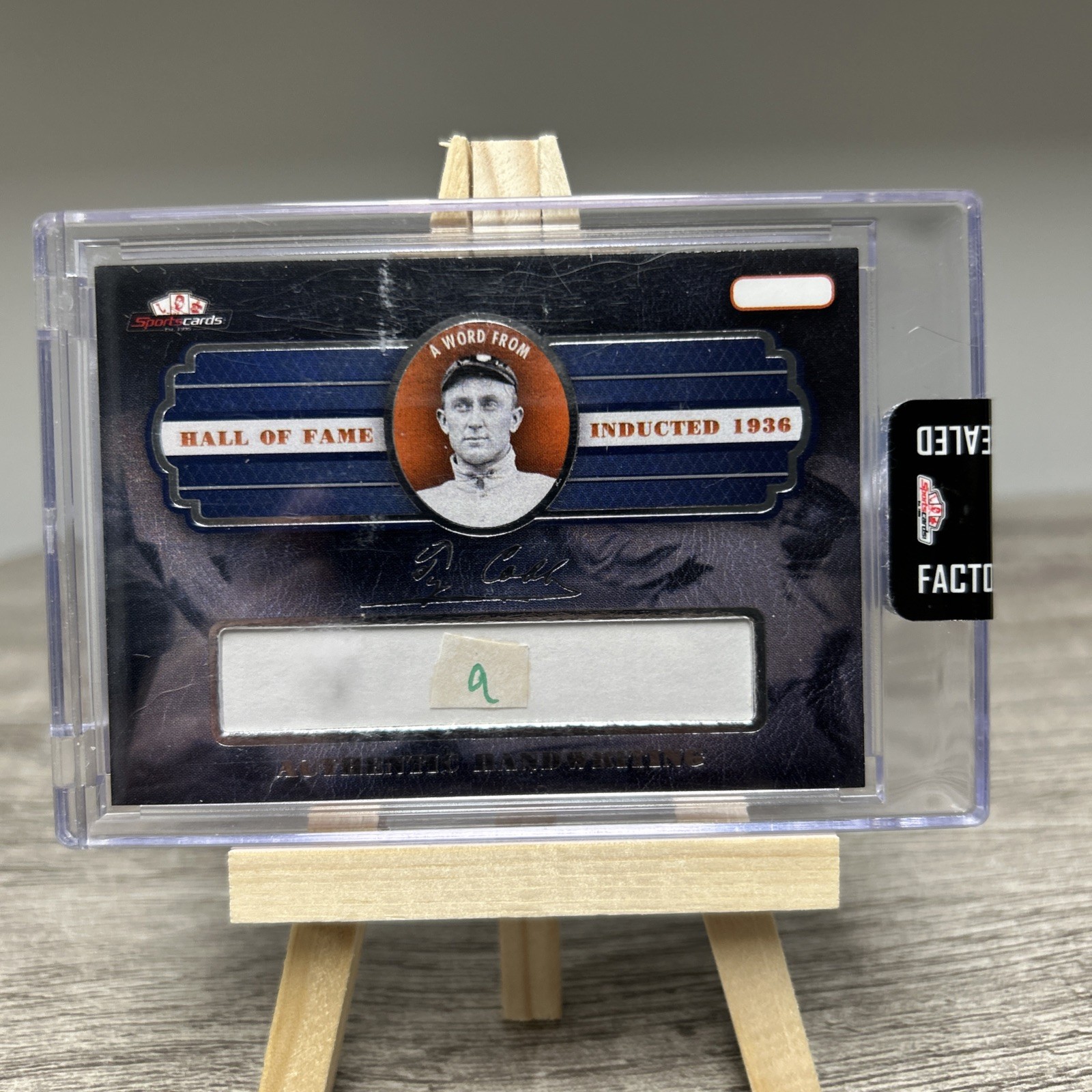 2019 Sportscard.Com a Word from Ty Cobb – Ty Cobb #TY-AWF (AU) “a”