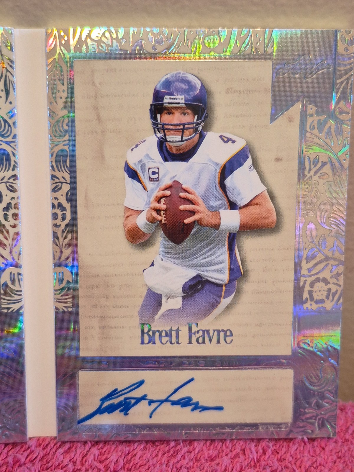 2025 Brett Favre 1/1 Auto The Next Chapter Minnesota Vikings Autograph Booklet