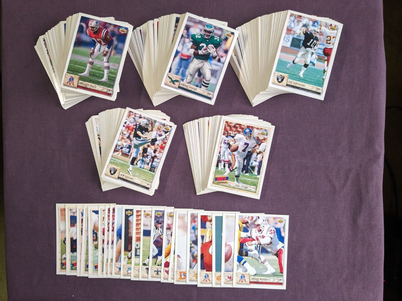 1992 Upper Deck Football Cards #276 – #620 & Inserts – – – Pick A Card – – –
