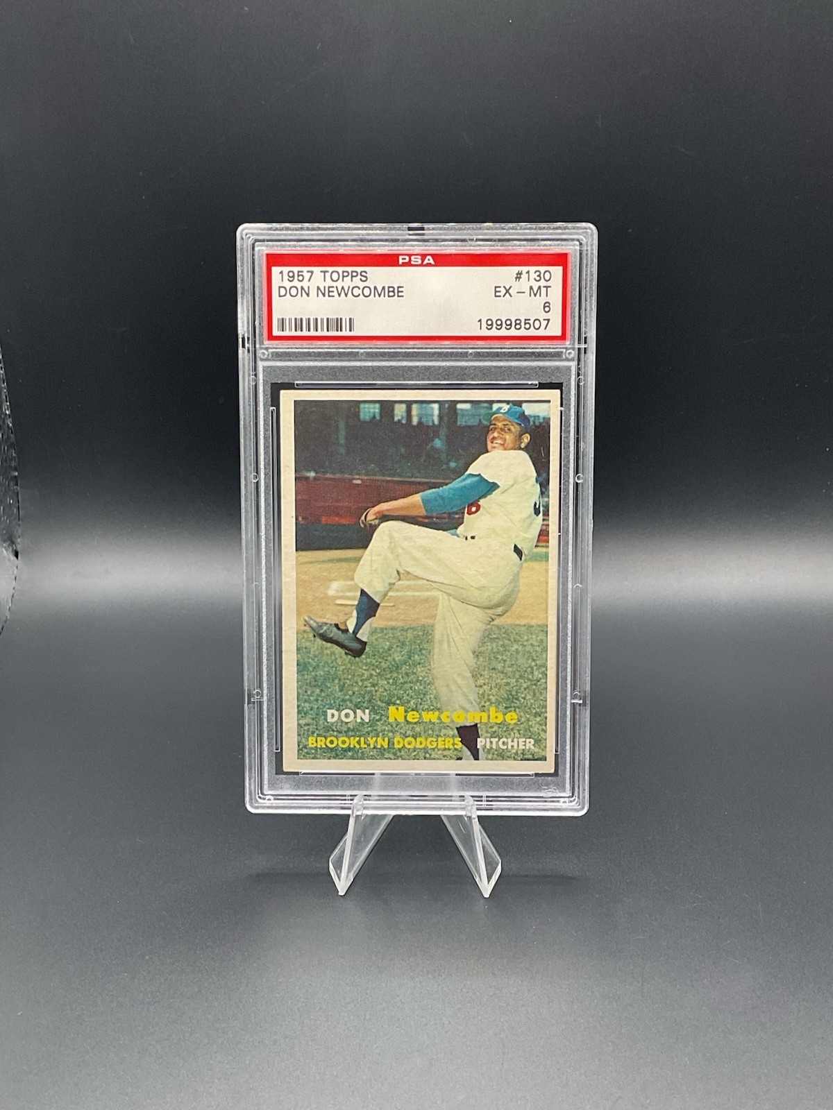 1957 Topps Set #130 Don Newcombe PSA 6 EX-MT Brooklyn Dodgers