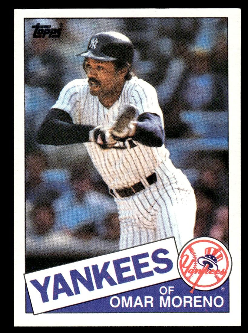 1985 Topps #738 Omar Moreno New York Yankees
