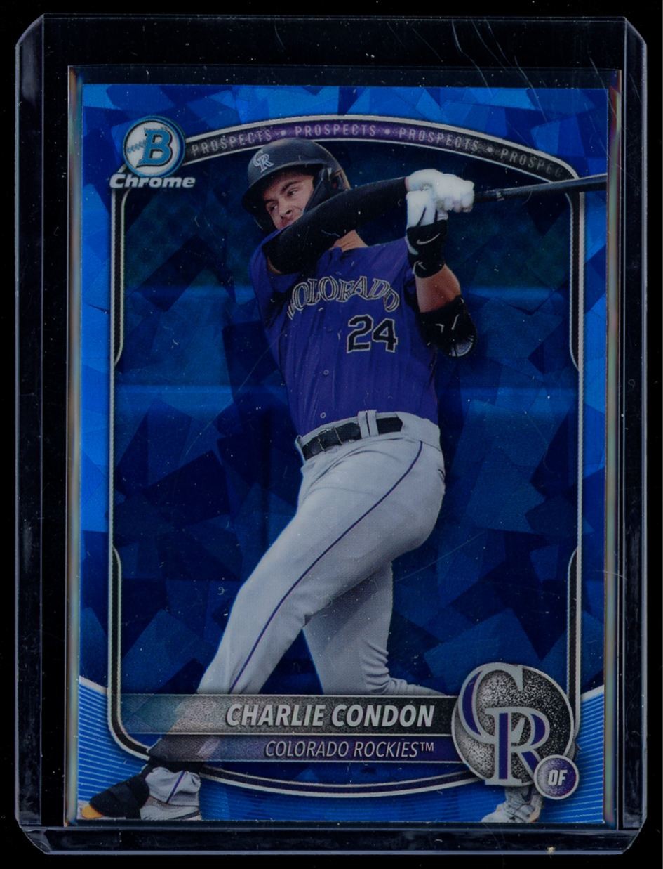 2025 Bowman Draft Sapphire Charlie Condon Colorado Rockies #BDC-136