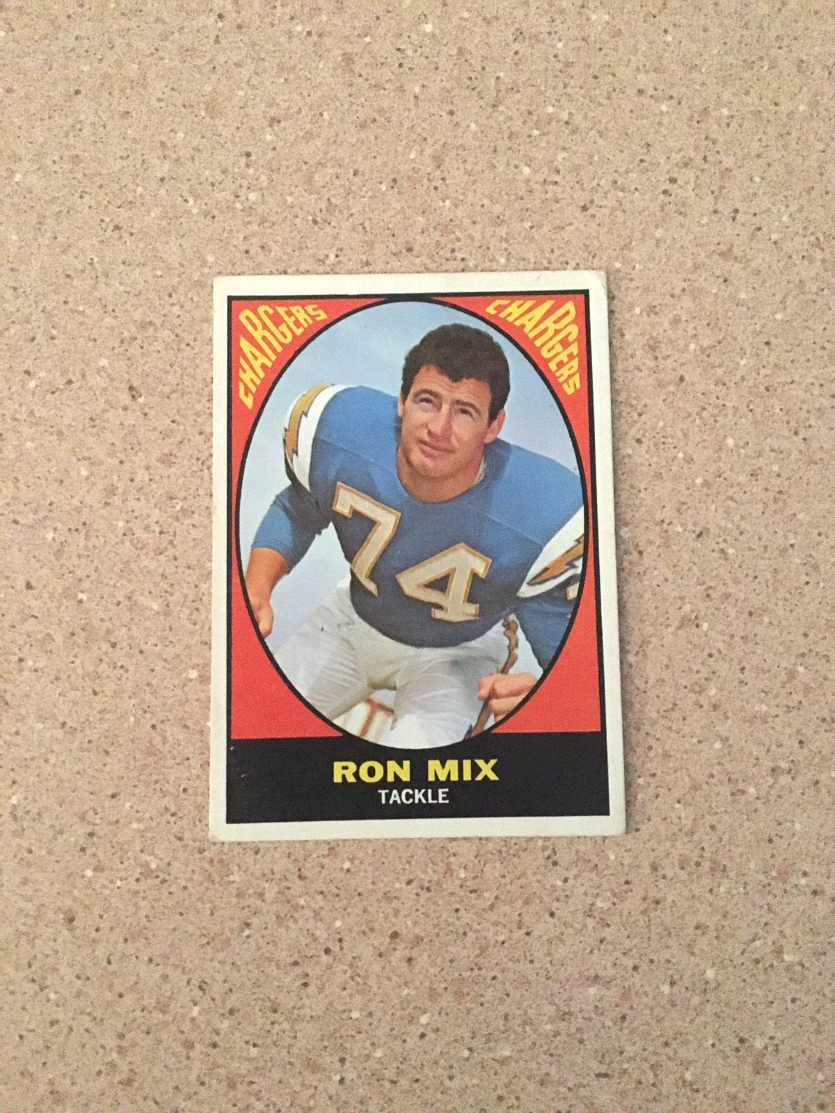 VINTAGE 1967 TOPPS RON MIX #125 POOR OLD SAN DIEGO CHARGERS