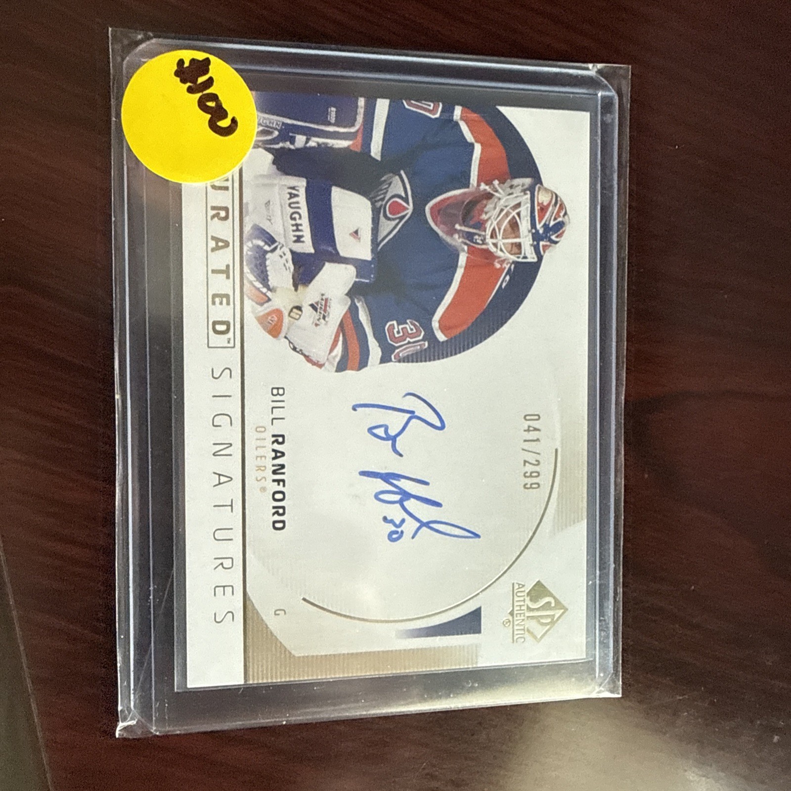 2025-26 SP Authentic Curated Signatures /299 Bill Ranford Oilers