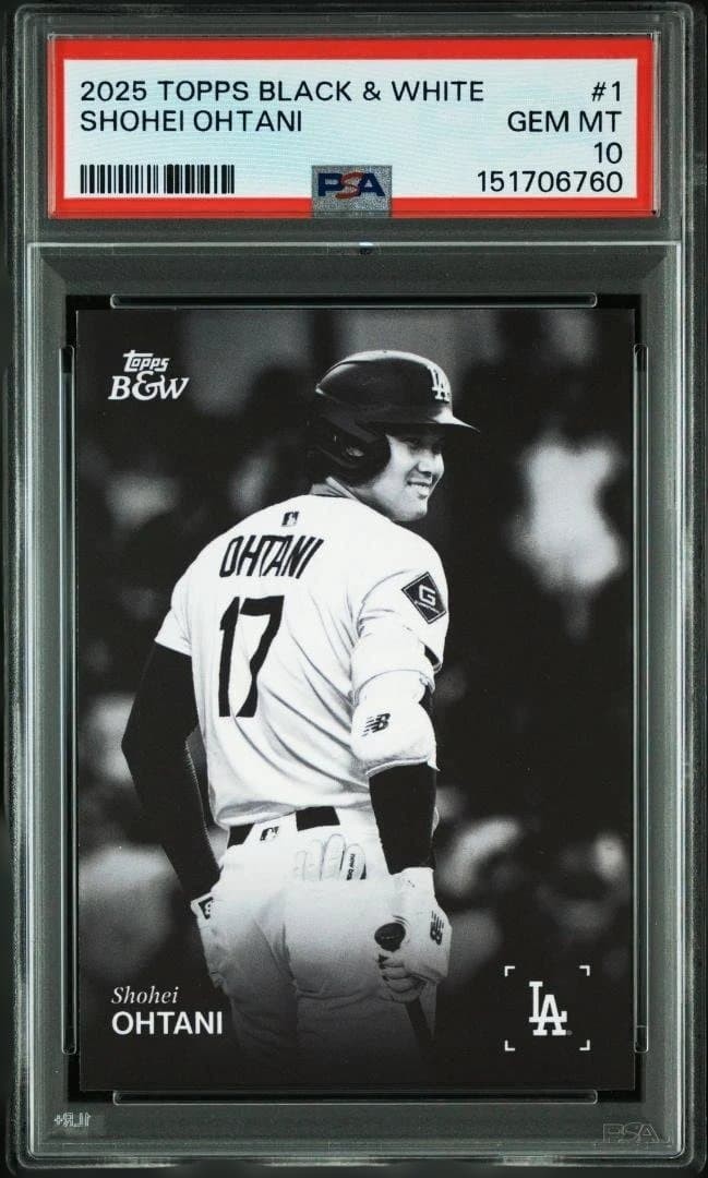 PSA10 2025 Shohei TOPPS BLACK AND WHITE 1